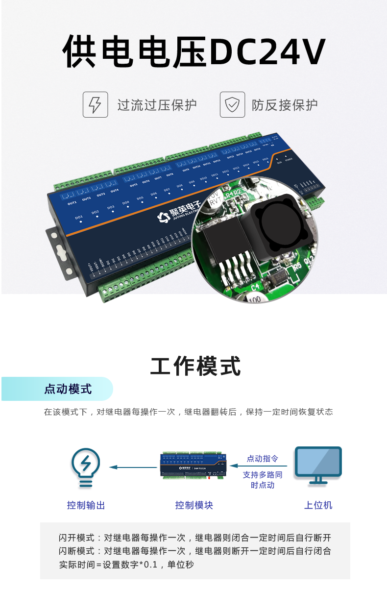 云平臺 DAM1616A-MT 遠程數(shù)采控制器工作模式