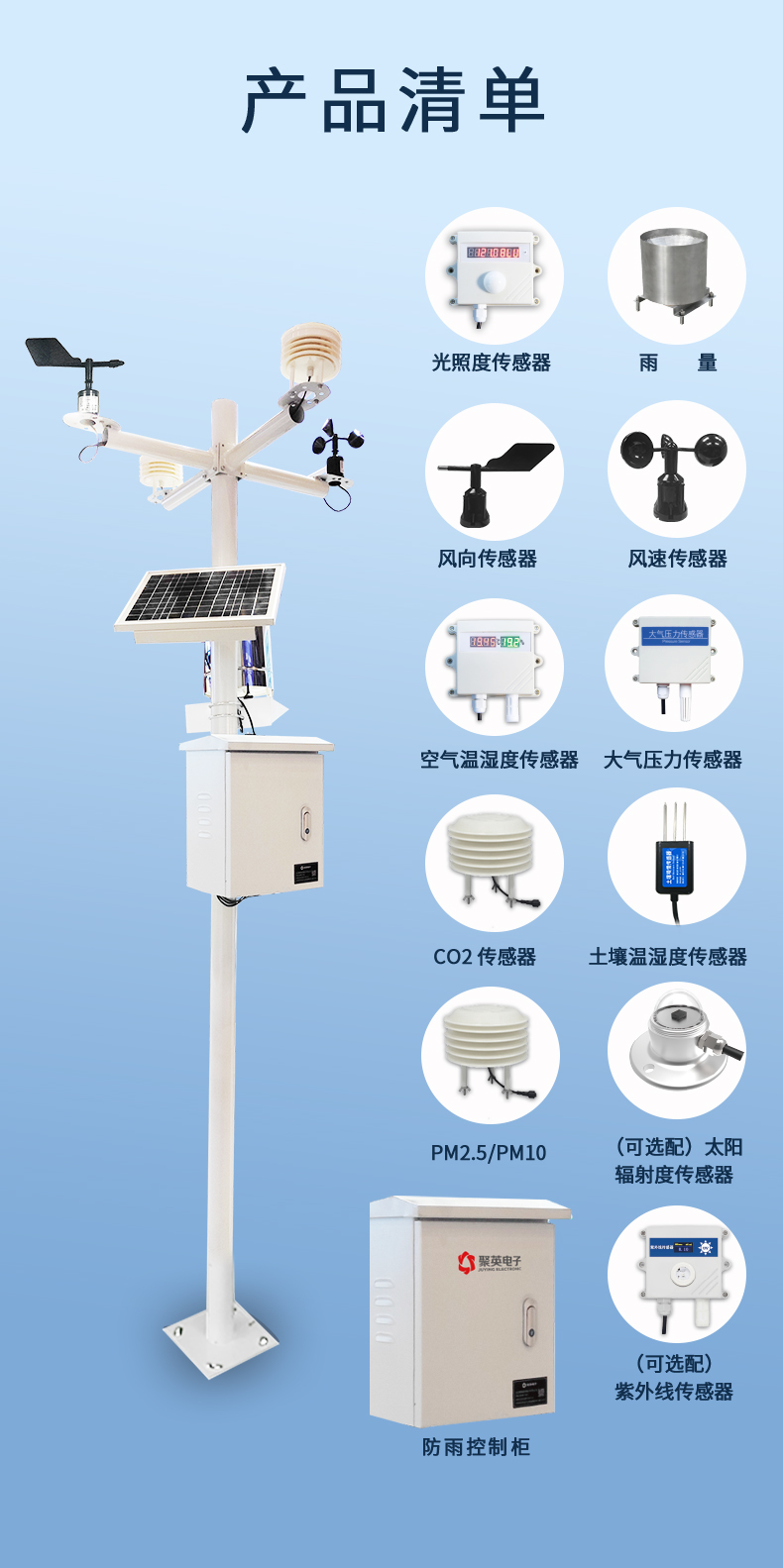 組成農(nóng)業(yè)氣象站的各項設(shè)備都是高精密儀器