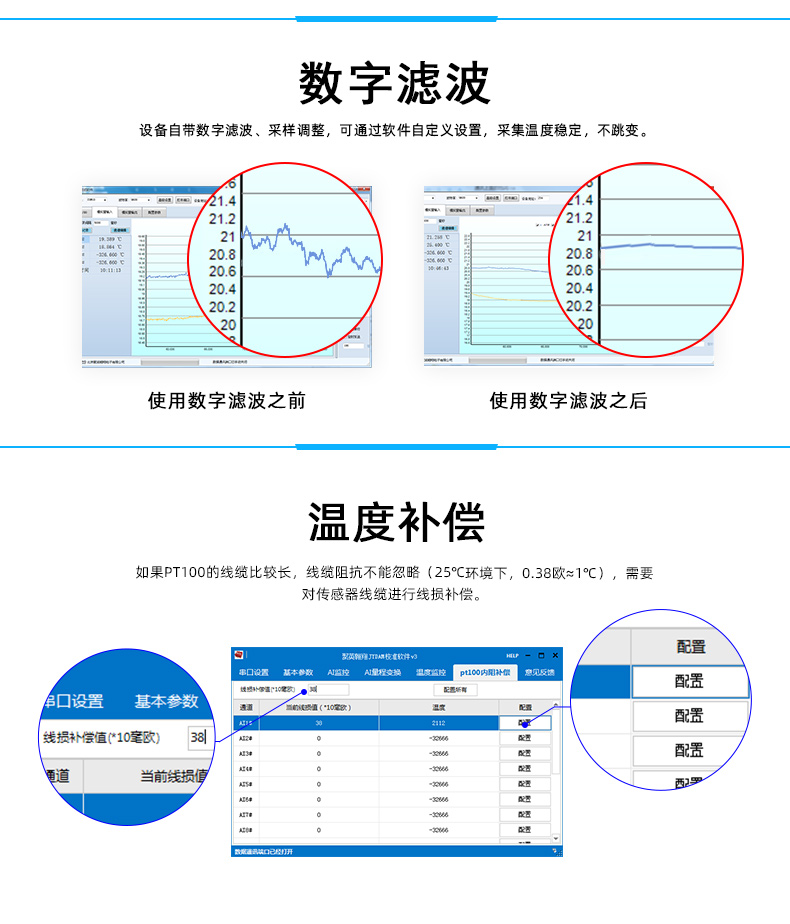 DAM-PT12 溫度采集模塊特點(diǎn)