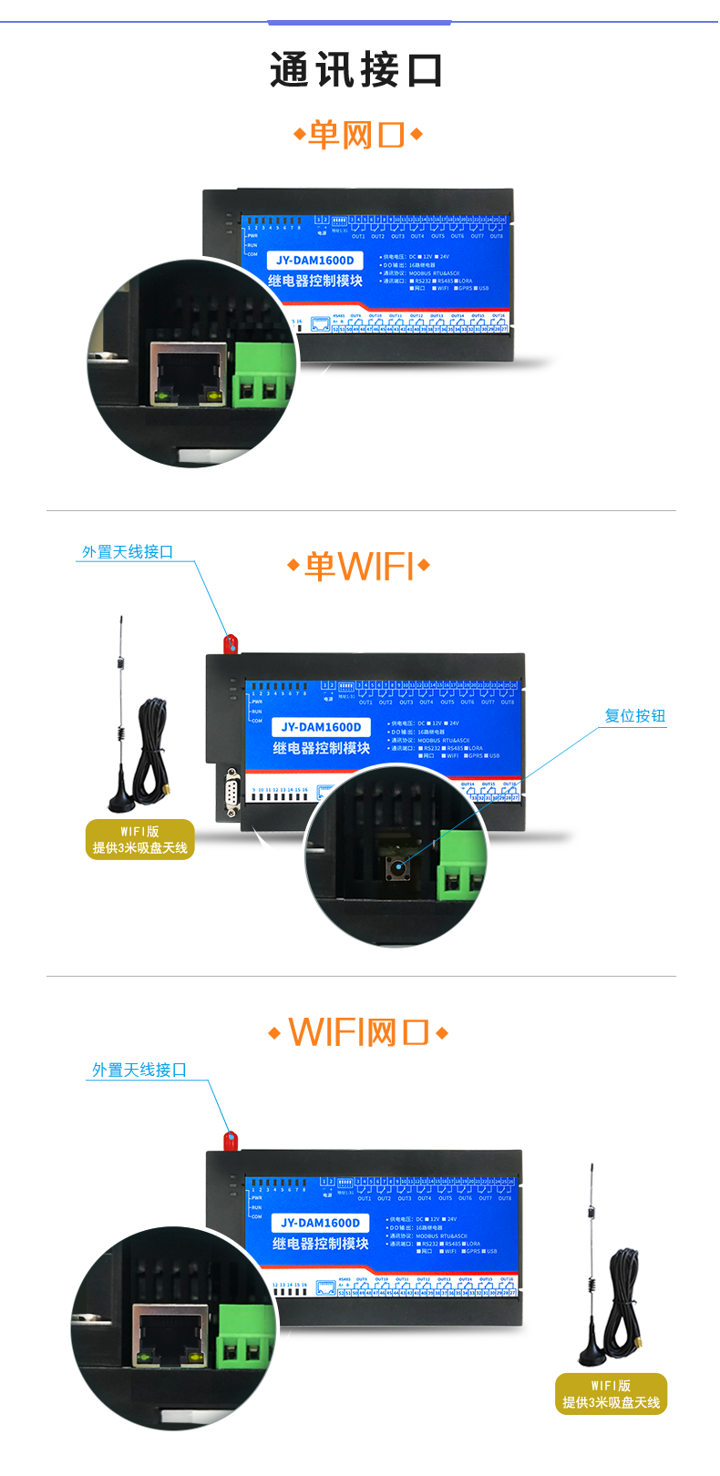 DAM-1600D 工業(yè)級網(wǎng)絡(luò)控制模塊通訊接口