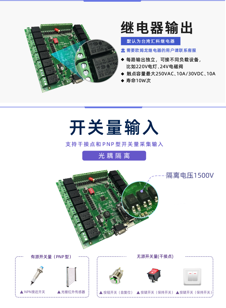 云平臺(tái) DAM-1616 GPRS版 遠(yuǎn)程智能控制器開關(guān)量輸入