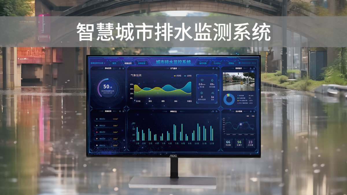 智慧排水監(jiān)測(cè)系統(tǒng)，可視化管理，助力城市水利水務(wù)建設(shè)