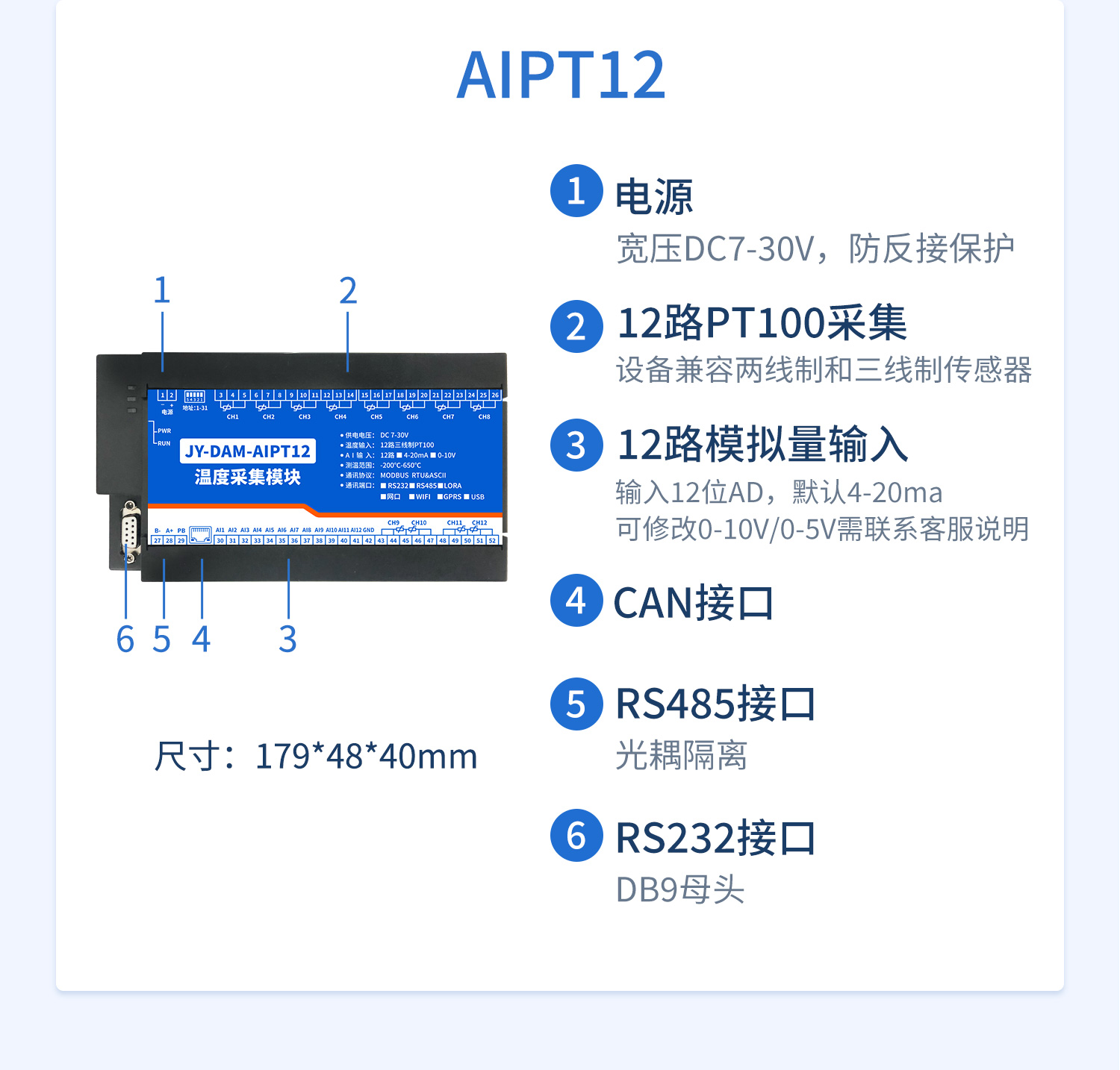 CANPT100溫度采集系列