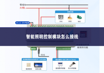 智能照明控制模塊怎么接線